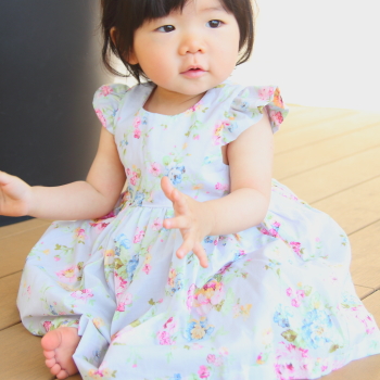 新作発売 ノースリーブドレス2way袖 ベビー服ソーイングのリス